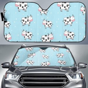 Doodle Cow Car Auto Sun Shade