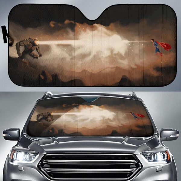 Doomdays Vs Superman Car Auto Sun Shade