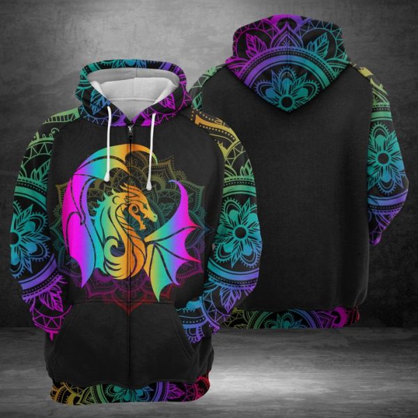 Dragon 3D Printed Hoodie/Zipper Hoodie