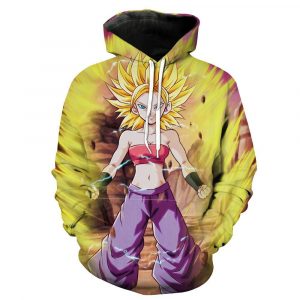 Dragon Ball Super Saiyan Caulifla Super 3D Printed Hoodie/Zipper Hoodie