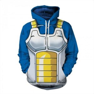 Dragon Ball Vegeta Anime Hot Cosplay 3D Printed Hoodie/Zipper Hoodie