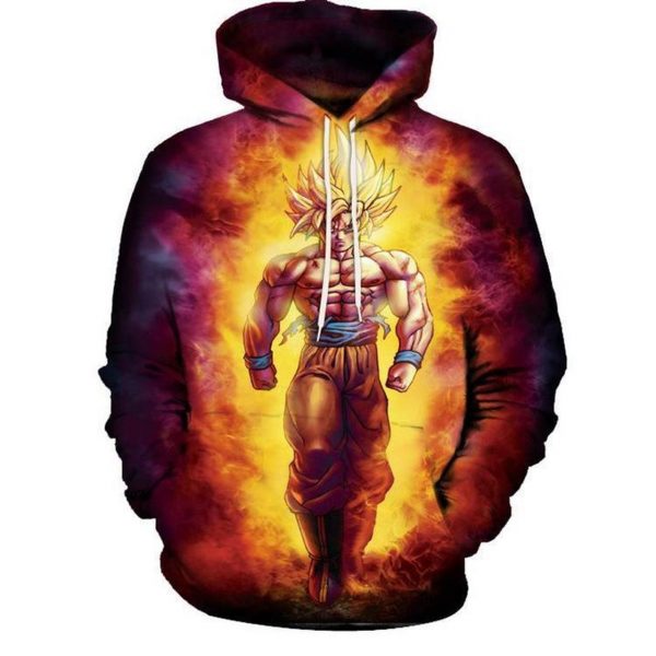 Dragon Ball Z Goku Super Saiyan Blue 3D Printed Hoodie/Zipper Hoodie