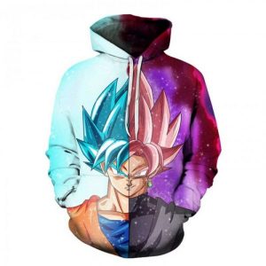 Dragon Ball Z Goku Super Saiyan Blue Awesome 3D Printed Hoodie/Zipper Hoodie