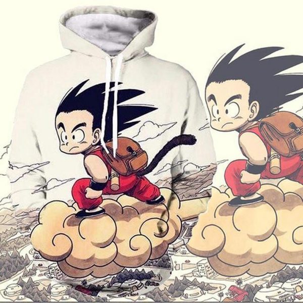 Dragon Ball Z Kid Goku 3D Printed Hoodie/Zipper Hoodie