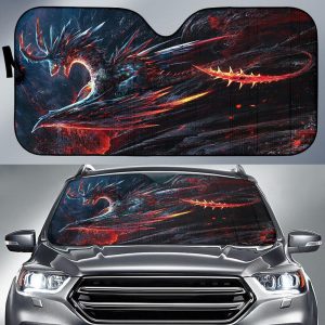 Dragon Fires Car Auto Sun Shade