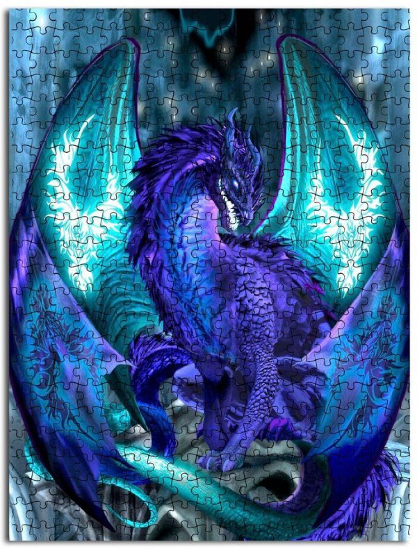 Dragon, Purple Jigsaw Puzzle Set