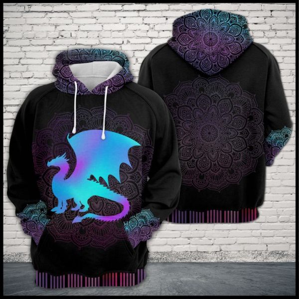 Dragon Zen Pattern 3D Printed Hoodie/Zipper Hoodie