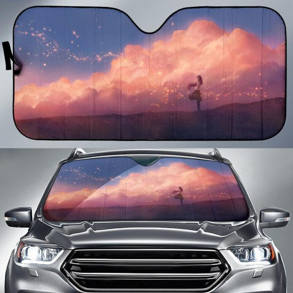 Dream Anime Girl Breeze Magic Evening Girlys Car Auto Sun Shade