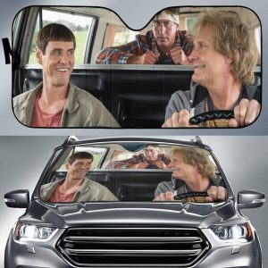 Dump And Dumper Funny Car Auto Sun Shade