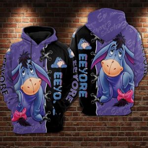 Eeyore 3D Printed Hoodie/Zipper Hoodie