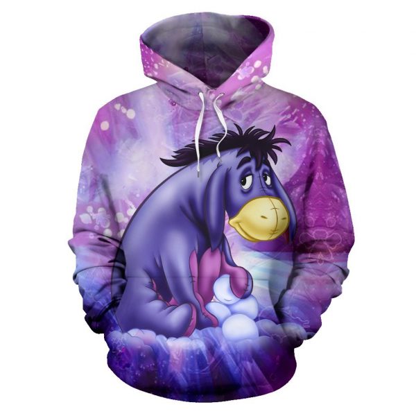 Eeyore 3D Printed Hoodie/Zipper Hoodie