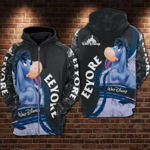 Eeyore 3D Printed Hoodie/Zipper Hoodie