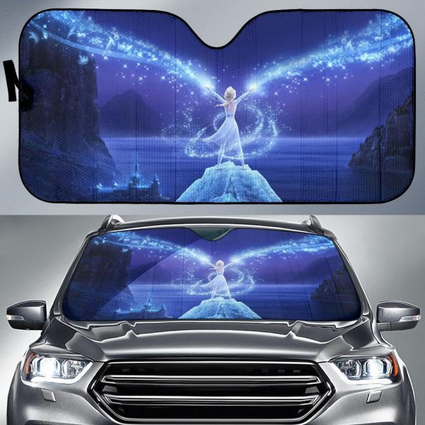 Elsa Frozen Queens Cartoon Car Auto Sun Shade