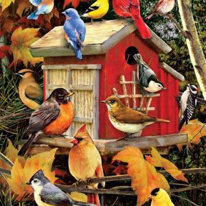 Fall Birds Jigsaw Puzzle Set