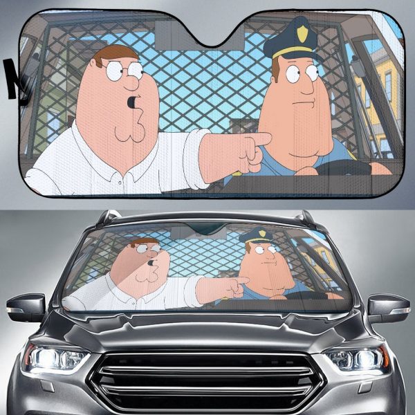 Family Guy Cop And AHalf Wits Car Auto Sun Shade