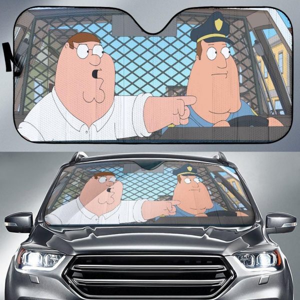 Family Guy Cop And Ahalf Wit Car Auto Sun Shade