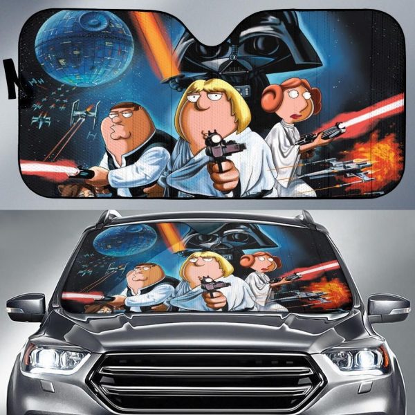 Family Guy Star War Car Auto Sun Shade