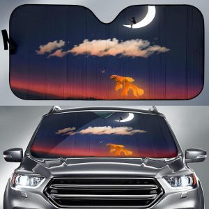 Fishing Gold Fishs Car Auto Sun Shade