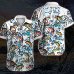 Fishing Hawaiian Shirt Summer Button Up