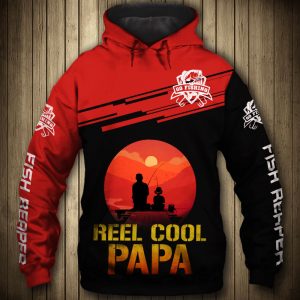 Fishing Reel Cool Papa 3D Printed Hoodie/Zipper Hoodie