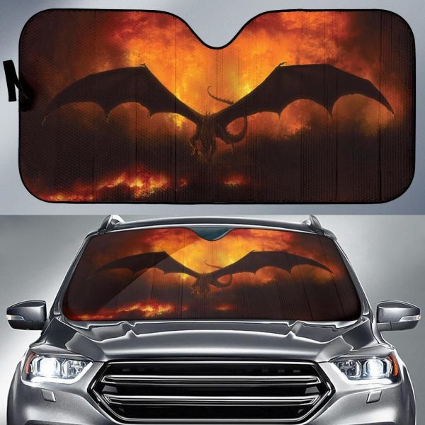 Flame Dragon Car Auto Sun Shade