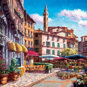 Florence Flower Market Jigsaw Puzzle Set