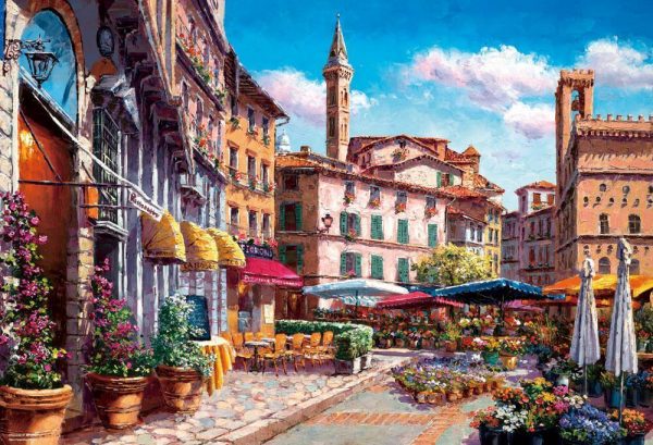 Florence Flower Market Jigsaw Puzzle Set