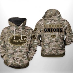 Florida Gators NCAA Camo Veteran 3D Printed Hoodie/Zipper Hoodie