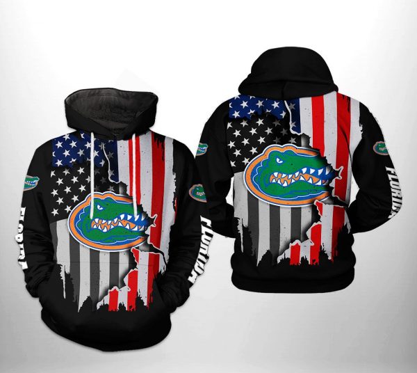 Florida Gators NCAA US Flag 3D Printed Hoodie/Zipper Hoodie