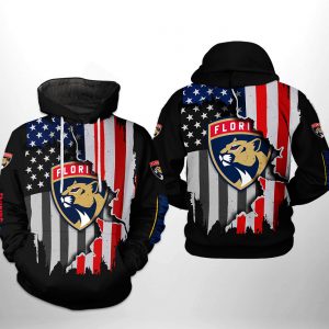 Florida Panthers NHL US FLag Team 3D Printed Hoodie/Zipper Hoodie