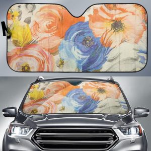 Flower Car Auto Sun Shade