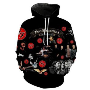 Foo Fighters 3D Printed Hoodie/Zipper Hoodie