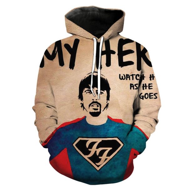 Foo Fighters 3D Printed Hoodie/Zipper Hoodie