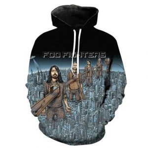 Foo Fighters 3D Printed Hoodie/Zipper Hoodie