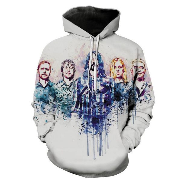 Foo Fighters 3D Printed Hoodie/Zipper Hoodie