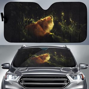 Fox Forest Howling Car Auto Sun Shade