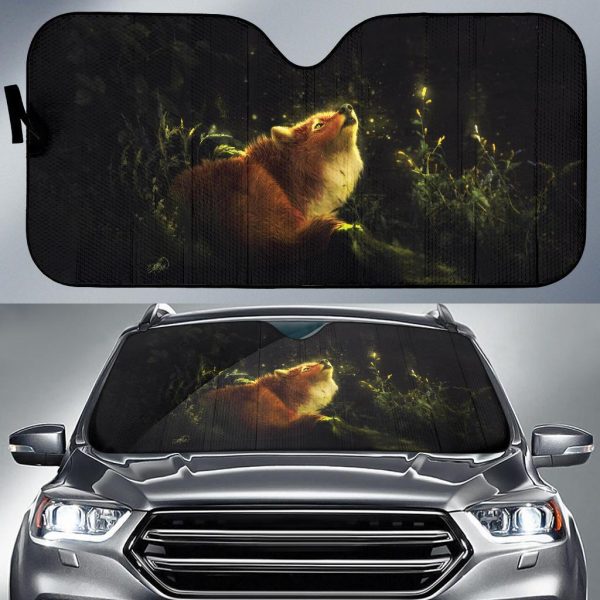 Fox Forest Howlings Car Auto Sun Shade