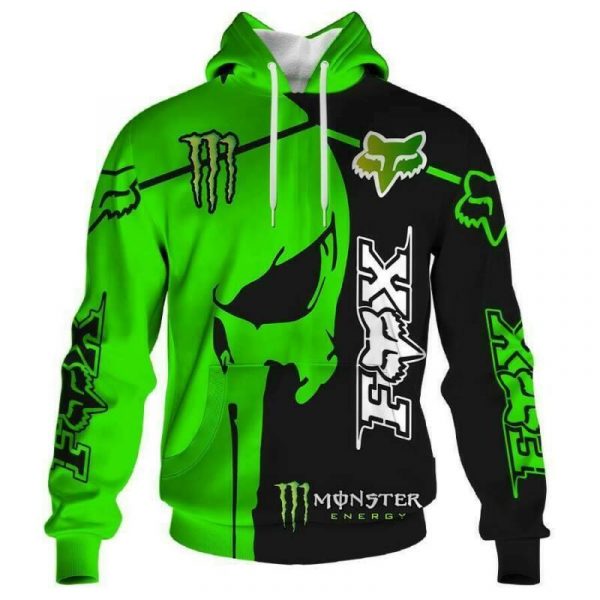 Fox Racing 3D Printed Hoodie/Zipper Hoodie