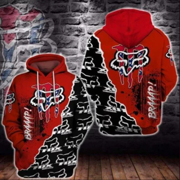 Fox Racing 3D Printed Hoodie/Zipper Hoodie