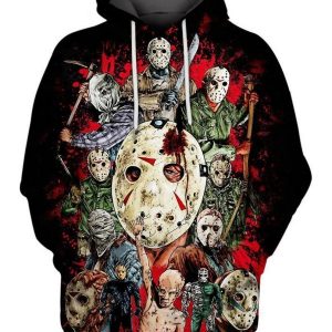 Friday The 13Th Jason Voorhees Puzzle 3D Printed Hoodie/Zipper Hoodie