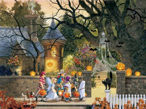 Friends On Halloween Jigsaw Puzzle Set