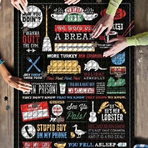 Friends Quotes Jigsaw Puzzle Set