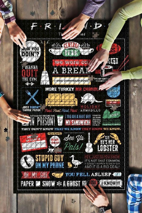 Friends Quotes Jigsaw Puzzle Set