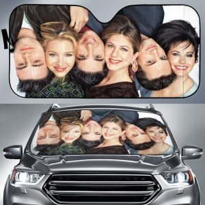 Friends TV Show Funny Heads Car Auto Sun Shade