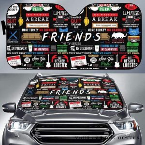 Friends Tv Show Pattern Car Auto Sun Shade