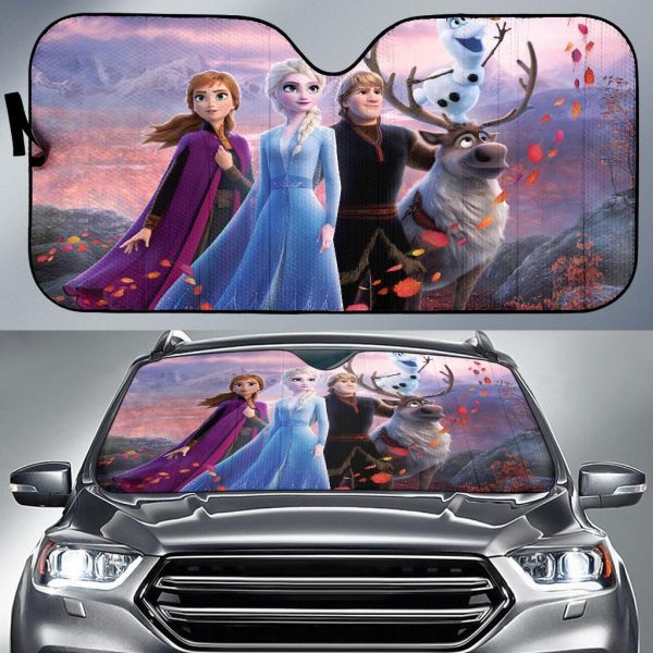 Frozen 2 Cartoon Car Auto Sun Shade