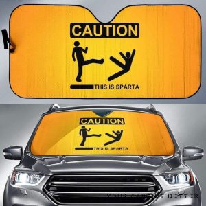 Funny Causion Car Auto Sun Shade