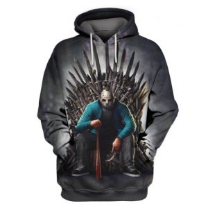 Game Of Throne Jason Voorhees Halloween 3D Printed Hoodie/Zipper Hoodie