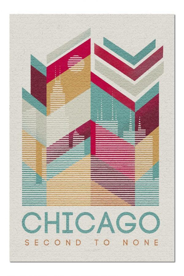 Geometric, Chicago Second To None Jigsaw Puzzle Set