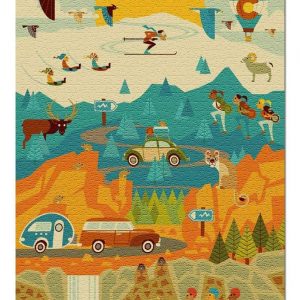 Geometric, Colorado Jigsaw Puzzle Set